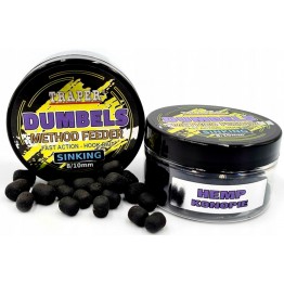 Бойлы Traper Boilies Dumbels Sinking 8-10 мм/50 г Konopie (Конопля)